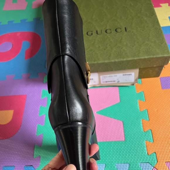 NWT #718363 Gucci Elizabeth ankles boots black - Picture 6 of 9